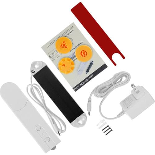 DIY Smart Motorized Chain Roller Blinds Shade Shutter Drive Motor Powered By Solar Panel And Charger Bluetooth APP Control