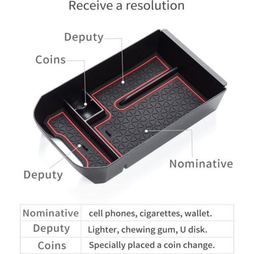 For Toyota RAV4 RAV 4 2019 2020 Central Storage Box Armrest Armrest Glove Holder Plate Car Container Organizer Accessories