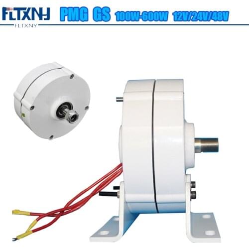 FLTXNY POWER LOW Speed 100W 200W 12V 24V 3 Phase Gearless Permanent Magnet Generator AC Alternators Use