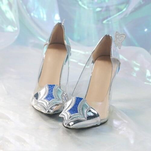 Genshin Impact Eula Halloween Cosplay Shoes High Heels For Women New 2021 Hot Game