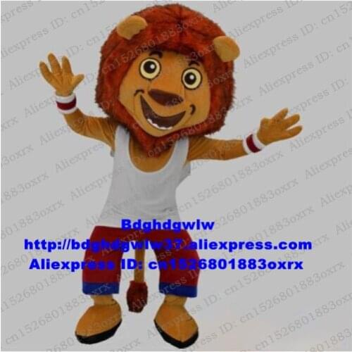 Custom Lion Mascot Costume Adult Cartoon Character Outfit Suit Promotional Compaign Merchandise Street zx2950