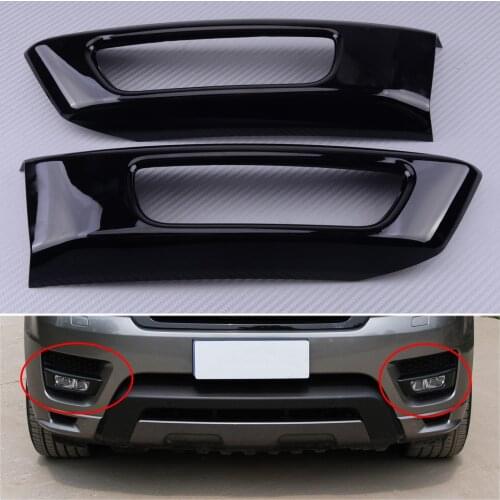 ABS Car Front Fog Light Cover Trim Gloss Black fit for Land Rover Range Rover Sport 2014 2015 2016 2017