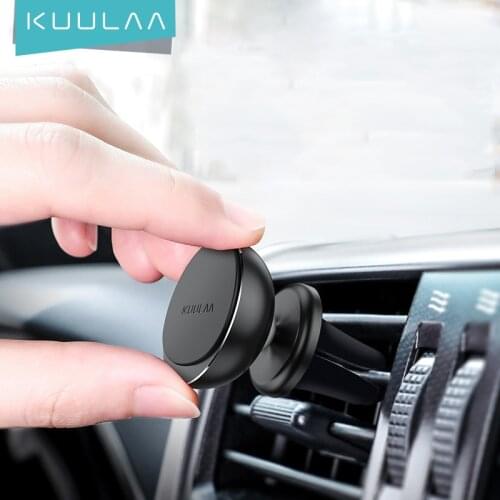 KUULAA Magnetic Car Phone Holder Air Vent Magnet Car Holder for Phone Universal GPS Mobile Phone Stand Holder Support in Car