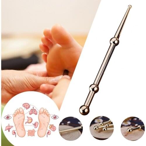 Acupoint Massage Pen Reusable Stimulate Skin Points Brass Face Eye Trigger Massage Reflexology Tool Body Care Supplies