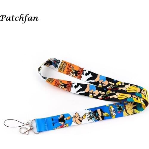 AD561 Patchfan Cartoon Man Lanyard For Keys Phone Strap Neck Strap Keychain Lanyards ID Badge Holder