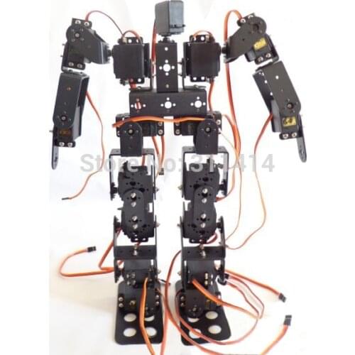 1set 17DOF Biped Robot Educational Robot Kit 17 Degrees Of Freedom Humanoid / Humanoids Walking / feet Servo Bracket Kit