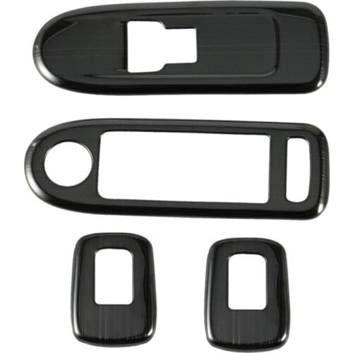 Car Door Window Lift Switch Armrest Cover Switch Button Panel Trim Stickers for Citroen C5 for Peugeot 508 Car Styling