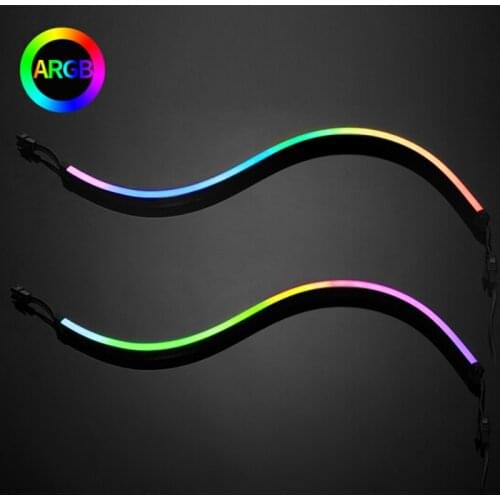 Phanteks NEON Digital-RGB LED Strip M5 550mm 2X400mm 5V Smooth Lighting Strip ARGB Full-Color Range, Flexible mounting