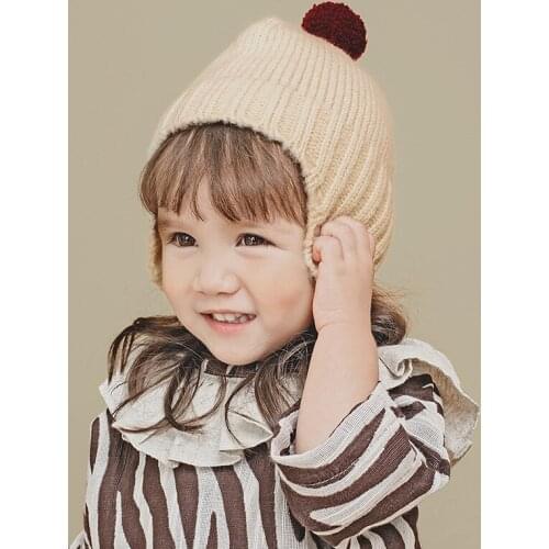 New 0-4 Years Old Beanie Winter Hat Unisex Knit Hat Warmer Brimless Hats for Kid Warm Cap Solid Color Autumn Casual for Children