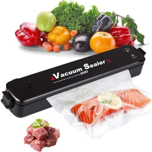 New Household Food Vacuum Sealer Kitchen Electric Packaging Machine for Fish Fruit Meat Preservation Saver including 10Pcs Bag