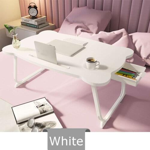 Multi-functional Folding Laptop Stand Holder Study Table Desk Wooden Foldable Computer Desk for Bed Sofa Tea Serving Table Stand
