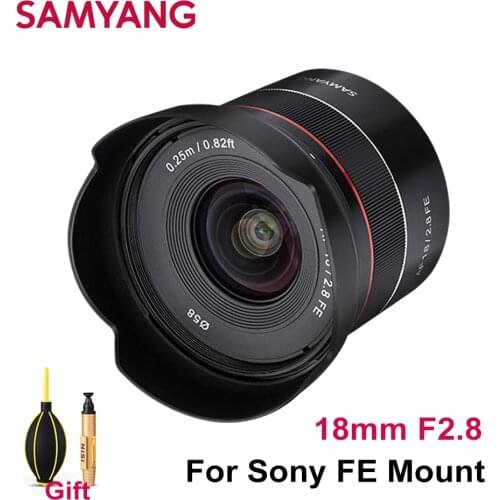 Samyang 18mm F2.8 Camera Lens Auto Focus Full Frame Len Wide Angle For Sony FE mount Camera A7R4 A7M3 A7S3 A7Riii A7 A7R A6600