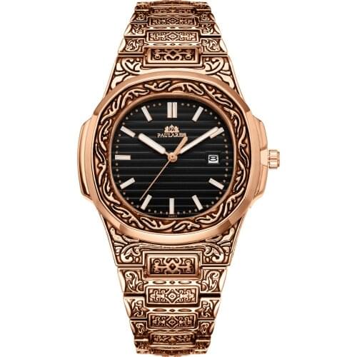 PAULAREIS P Mens Gold Watch