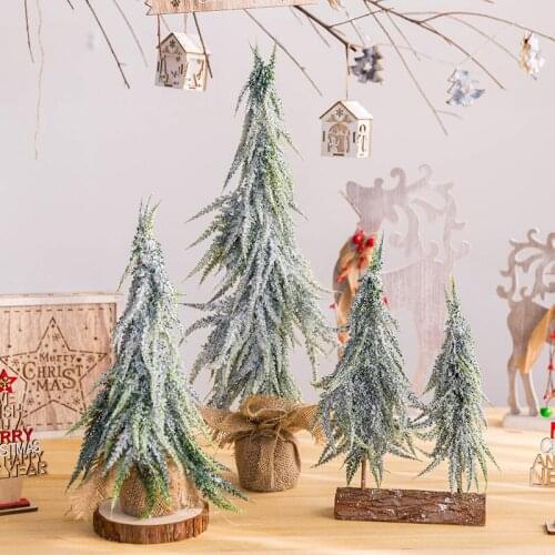 Falling Snow Christmas Tree Desktop Mini Christmas Tree Home Decoration Decoration Desktop Decoration navidad artificial tree