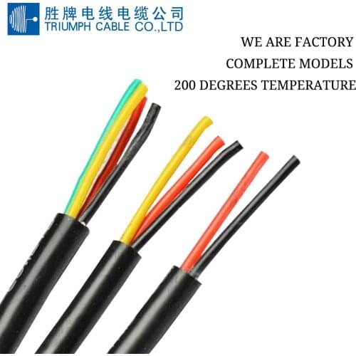 SHENGPAI H05SS-F 108 degree 300V Black 2*0.75mm 3*0.75mm 4*0.75mm sheath silicone rubber insulated power cord