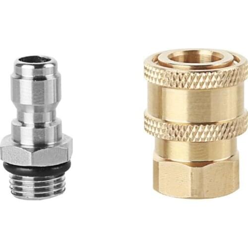 High Pressure Washer Water Gun 1/4 inch Quick Connector M14x1.5mm Connector for Snow Foam Pot Spray Nozzle