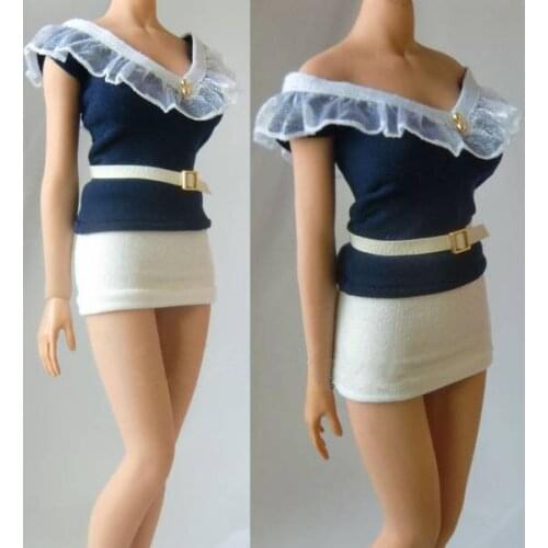 1/6 Womens Accessories Shaped T-Shirt and Skirt Models for 12 Inches Female Bodies Action Figures