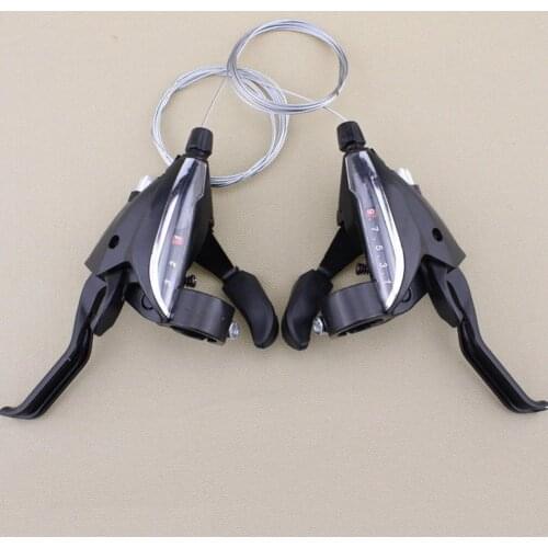 1 Pair EF65-9/3 Brake Levers Compatible Less Slippery 3x9 Multipurpose Brake Shifter Levers for MTB