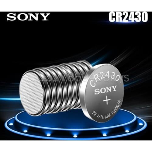 10PCS Original Sony CR2430 CR 2430 DL2430 BR2430 KL2430 3V Lithium Battery For Watch Hearing Aids Clocks Toy Button Cell Coin