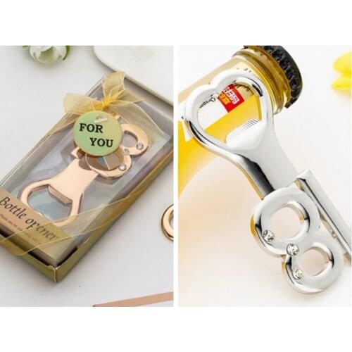 20 Pieces/lot) 18th Wedding Anniversary Gift of 18th silver and Gold bottle openers for 18 years old birthday party favors