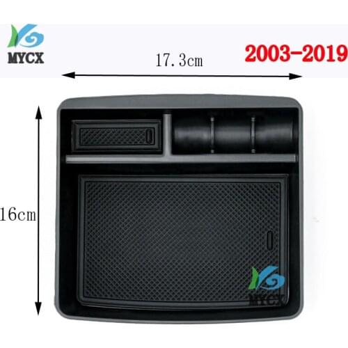 2003-2019 Car Central Armrest Console Organizer Storage Box For Toyota Land Cruiser Prado FJ150 120 FJ120 FJ 120 Accessories