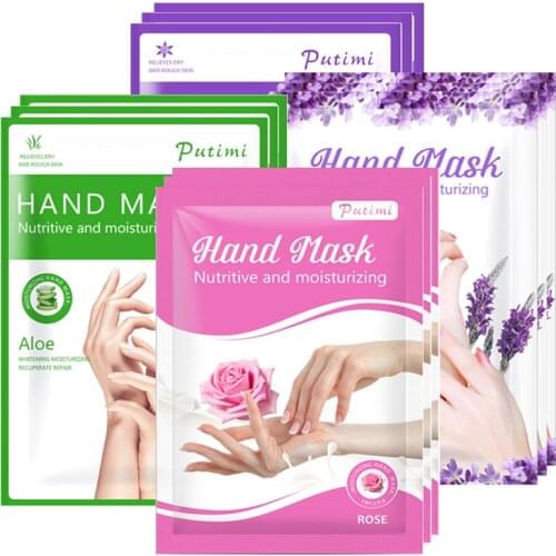 4-10Pairs Collagen Hand Mask Glove Anti-Aging Moisturizing Mask Exfoliating Smoothing Whitening Hand Gloves Skin Care Hand Mask