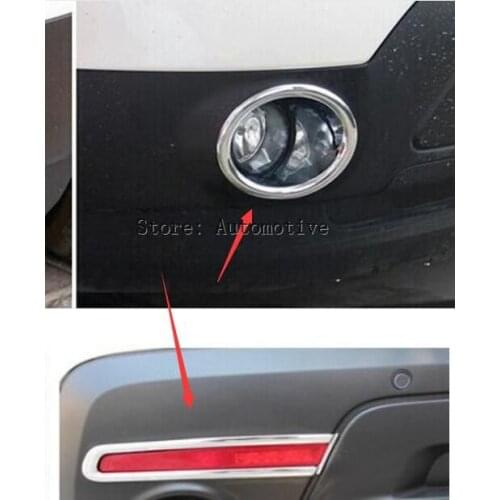 4pcs front rear fog light taillight cover case trim For ford Explore 2011 2012 2013 2014