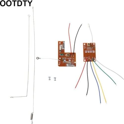 4CH RC Remote Control 27MHz Circuit PCB Transmitter and Receiver Board with Antenna Radio System for Car Truck Toy
