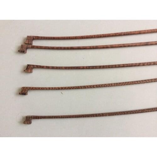 5 pieces of selected snakewood unvarnished violin bow sticks for bow maker
