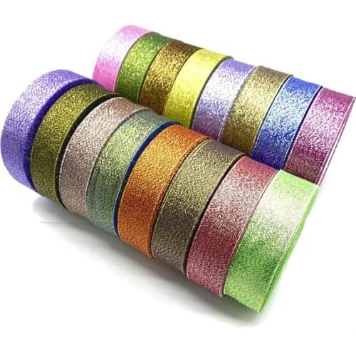 5Yards 6-40mm Multicolor Silk Satin Organza Ribbon Glitter Onions Ribbons Wedding Cake Gift Decor Craft DIY Accessories