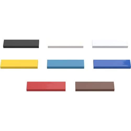 50PCS Flat Tile 1*4 Building Blocks Compatible Major Brand Kids Toys 2431 Early Learning MOC Education Gifts