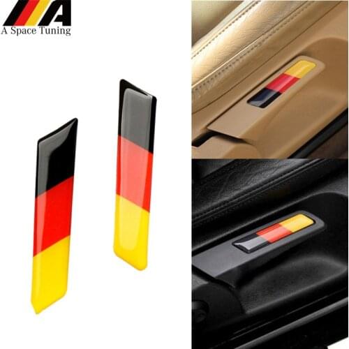 Car Styling 3D Sticker Germany Flag Emblem Lift Wrench Handle Seat Insert Trim Cover For Volkswagen VW Golf 5 6 MK5 MK6 GTI