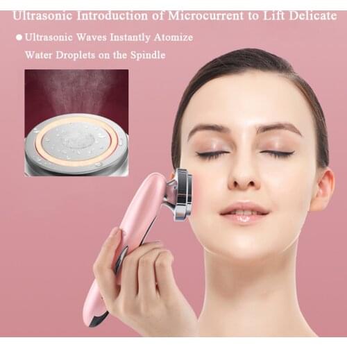 Color light EMS facial detoxification Beauty Instrument Ultrasonic Microcurrent Import Reduce Wrinkle Face Lifting Massage Tools