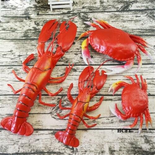Kids children toys hotel restaurant store shop decoration fake simulation crab lobster crayfish crawfish prawn shrimp model