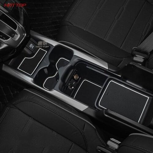 For Honda Crv 2021 Gate Slot Pad Refit Interior Decoration Non-Slip Mat Water Coaster Storage Box Mat