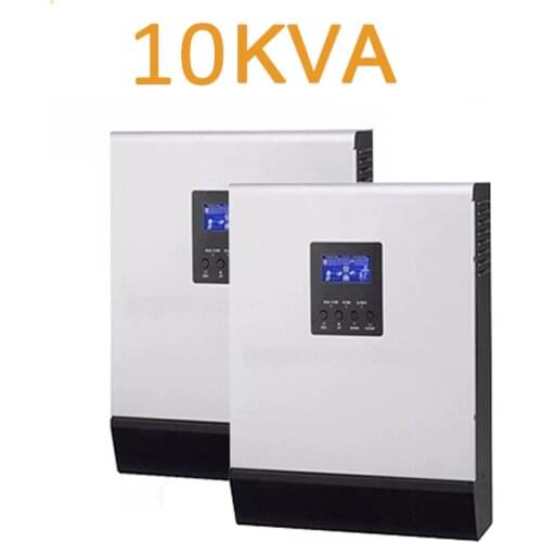 MDAOUD 10Kva 10000VA Hybrid Solar Inverter Converter 48v TO 220V Parallel Operation Pure Sine Wave CHARGING