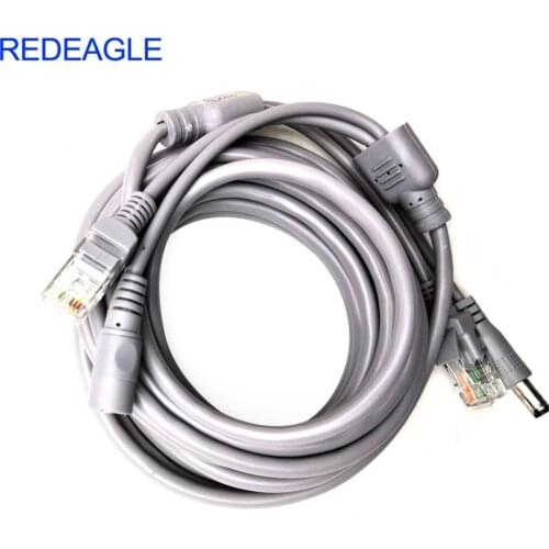 REDEAGLE 5M/10M/20M/30M CCTV Extension Ethernet Cable RJ45 + DC 12V Power CCTV Network Lan Cable For IP Camera NVR CCTV System