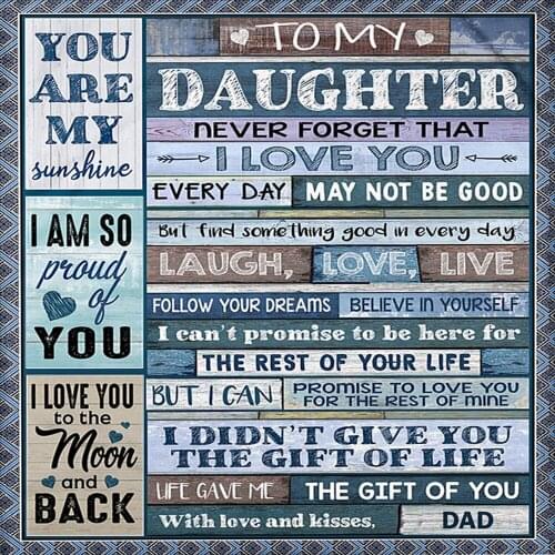 Carpets To My Daughter or Son Letter 3D Printing Carpet Express Love Dad Mom Home Decor Large Area Rugs Kids play Floor Mat/Rug