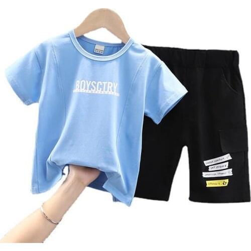 Summer Children Boys Fashion Clothes Baby Girls Cartoon T-Shirt Shorts 2Pcs/sets Kids Infant Clothing Toddler Cotton Tracksuit