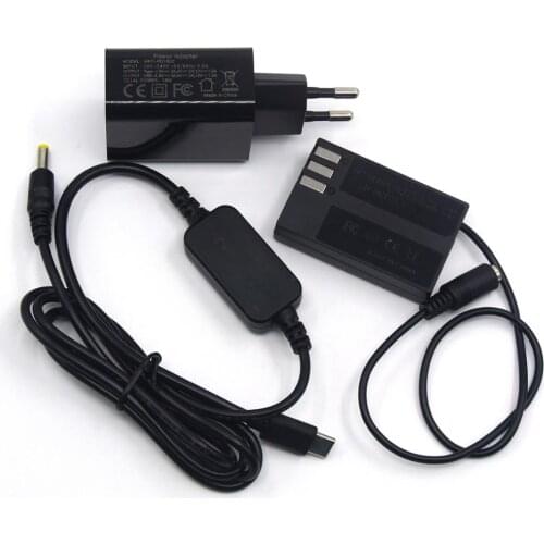 PD Charger+USB Type-C Charger Cable+ D-LI109 Dummy Battery D-DC128 DC Coupler for Pentax K-70 K-50 K-30 K-R K-2 K-S1 K-S2 Camera