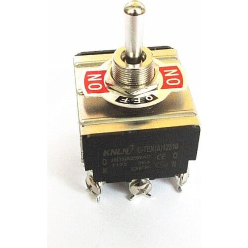 Toggle Switch High-end E-TEN (A) 12310 12 Pins 3 Modes ON-OFF-ON Rocking Handle Switch E-TEN403 Switches Open 12MM