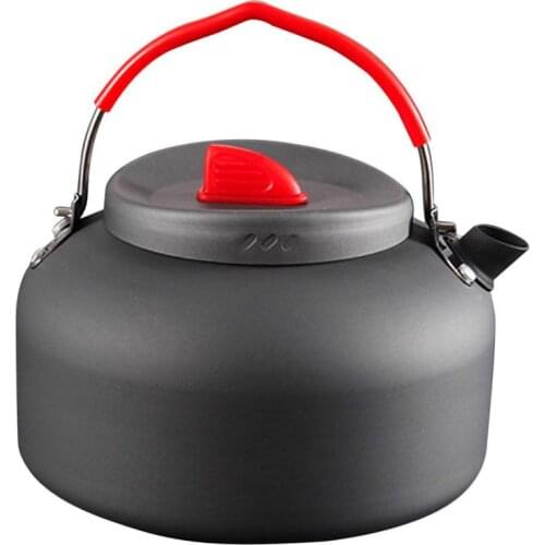 1.4L Outdoor Cooking Camping Boil Water Kettle Aluminum Alloy Outdoor Teapot Water Kettle Pot Coffee Pot Picnic Tableware