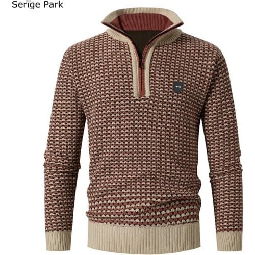 Serigepark Men's Pullovers With Zip
