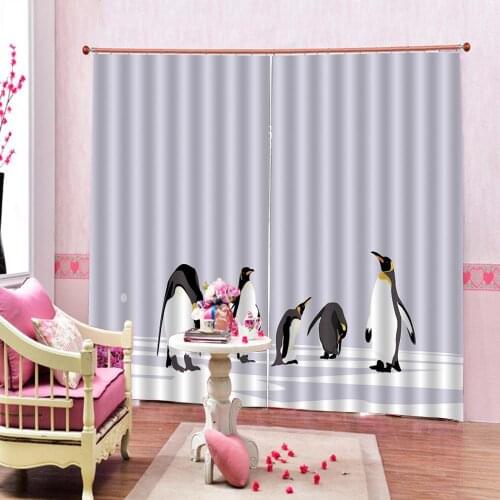 White winter curtains Beautiful Photo Fashion Customized 3D Curtains Decoration curtains