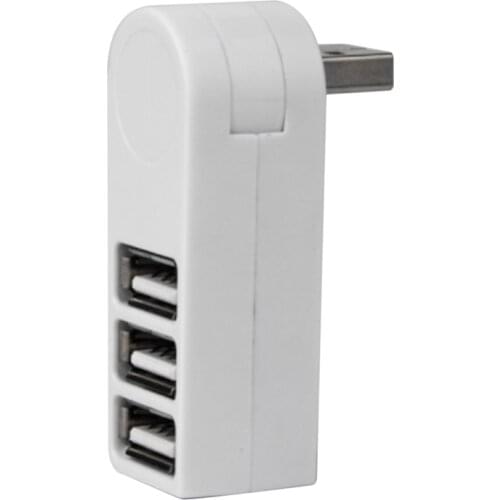 Super Speed 3 Port USB 2.0 Hub Adapter Rotating Laptop Hub T Card Reader USB Disk