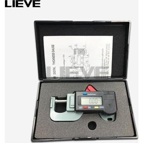 Precise Digital Thickness Gauge Meter Tester Micrometer Lateral Thickness Gauge For Leather Steel Plate Cloth 0-12.7 Mm/0.01mm