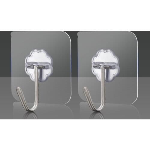 30pcc/lot Universal Hook Punch-free No Trace Strong Hook Storage Kitchen Bathroom Living Room Towel Tool Kitchenware Storage E11