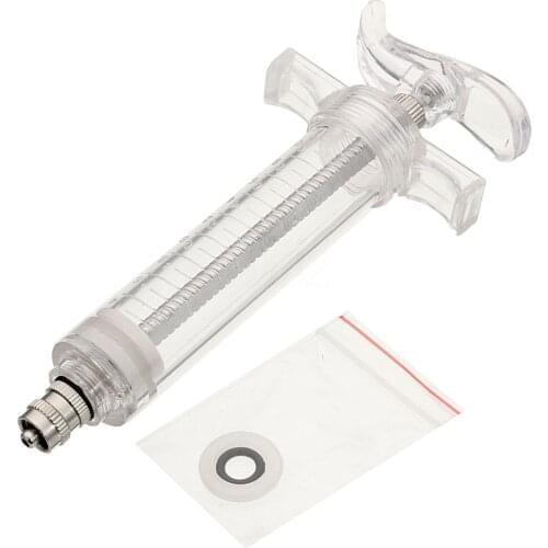 1pc 20ml/30ml/50ml/100ml Reusable Veterinary Syringe For Livestock Supplies New