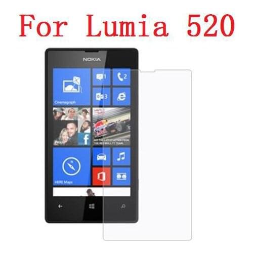 High Clear Screen Protector For Nokia Lumia 520 Clear Crystal Cover Film +Cleaning Cloth + Free Shipping