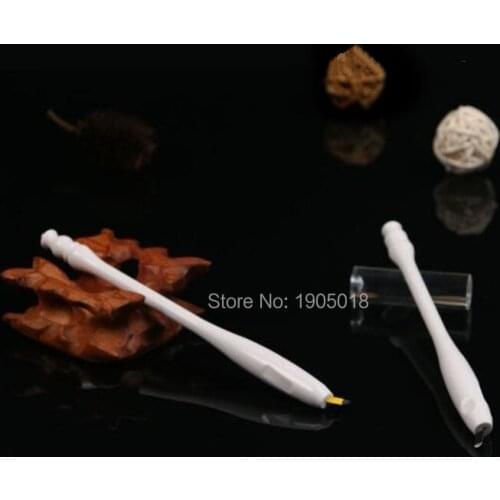 High quality 17/18Upins Disposable microblading pen permanent makeup machine pen manual Eyebrow Pen with Expiry Date and Lot No